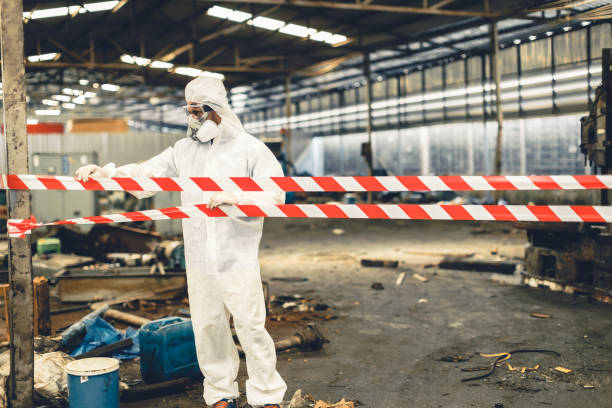 Professional Hoarding Cleanup technician working in Fredericksburg, VA